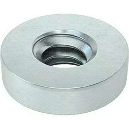 BSC PREFERRED Zinc-Plated Steel Press-Fit Nut for Sheet Metal 6-32 Thread for 0.04 Minimum Panel Thickness, 50PK 95185A140